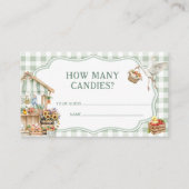 農家市場キャンディベビーシャワーの数 エンクロージャーカード (正面)