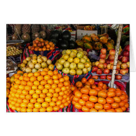 農家市場グリーティングカードのオレンジ