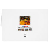 農家市場グリーティングカードのオレンジ (裏面横)