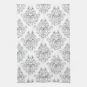 農家市場ダマスク キッチンタオル (縦)