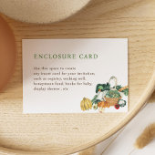 農家市場テーマブライダルシャワーカスタム エンクロージャーカード