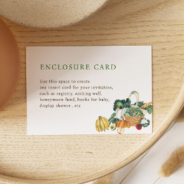 農家市場テーマブライダルシャワーカスタム エンクロージャーカード
