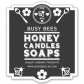 農家市場ハチミツ製品 シール (正面)
