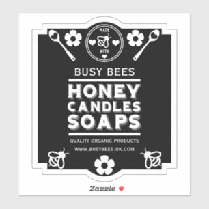 農家市場ハチミツ製品 シール