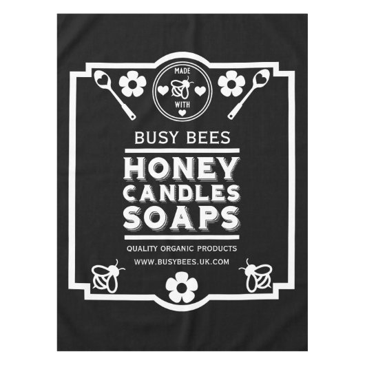 農家市場ハチミツ製品 テーブルクロス (正面)