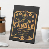 農家市場ハニーキャンドル 台座サイン (インサイチュ)