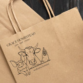 農家市場ピグカウチキン追加の名前 ラバースタンプ