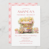 農家市場フローラ誕生日 招待状 (正面/裏面)