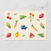 農家市場ブライダルシャワーアドバイスカード エンクロージャーカード (正面)