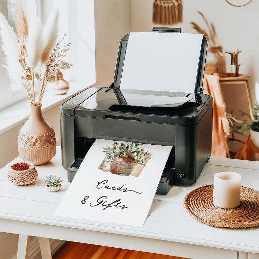 農家市場ブライダルシャワーカードとギフトサイン ポスター