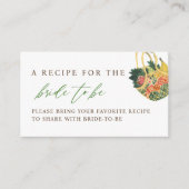 農家市場ブライダルシャワー共有Aレシピ エンクロージャーカード (正面)