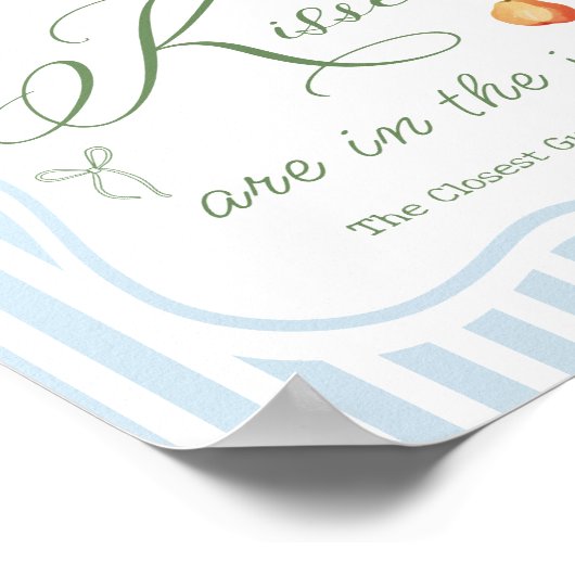 農家市場ブライダルシャワー数の推測キス ポスター (角)