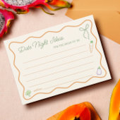 農家市場ブライダルシャワー日付ナイトアイディアカード 招待状