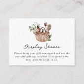 農家市場ブライダルシャワー未包装ギフト エンクロージャーカード (正面)