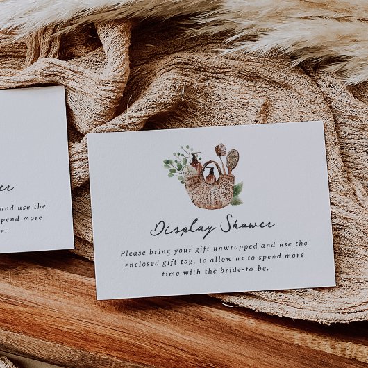 農家市場ブライダルシャワー未包装ギフト エンクロージャーカード