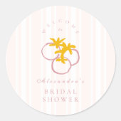 農家市場ブライダルシャワー ラウンドシール (正面)