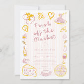 農家市場ブライダルシャワー 招待状 (正面)