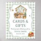農家市場ベビーシャワーカードとギフト ポスター (正面)