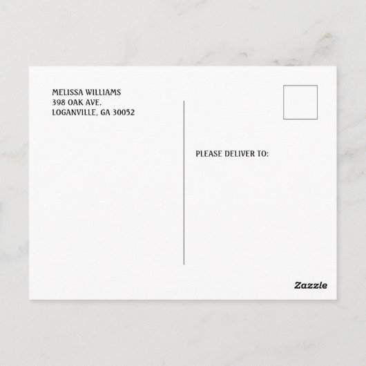 農家市場ベビーシャワー地元で栽培されたベビー ポストカード (裏面)