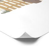 農家市場ベビーシャワー歓迎ポスター ポスター (角)