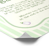 農家市場ベビーシャワー言わないベビーゲーム ポスター (角)