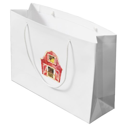 農家市場ベビーシャワー・新生児抱き枕 ラージペーパーバッグ (裏面アングル)