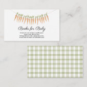 農家市場ベビー地元で育った赤ちゃんシャワー エンクロージャーカード (正面/裏面)