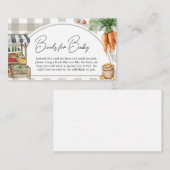 農家市場ベビー用の地元で育てられた本 エンクロージャーカード (正面/裏面)