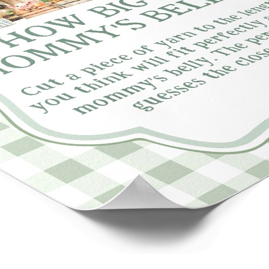 農家市場ママのおなかの大きさ ポスター (角)