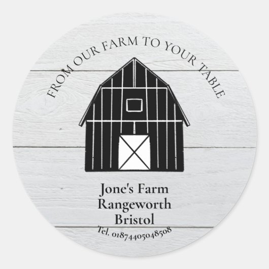 農家市場マーケティング生産穀物 ラウンドシール (正面)