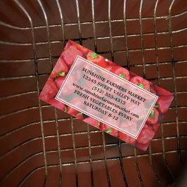 農家市場レッドベルペッパー生産ベンダー 名刺