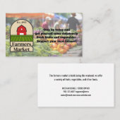 農家市場ロゴ | 生産する 名刺 (正面/裏面)