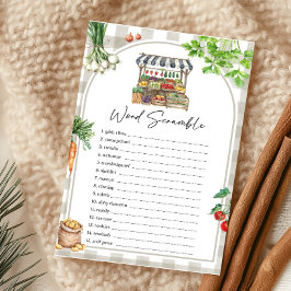 農家市場ローカルで成長した単語スクランブルゲーム