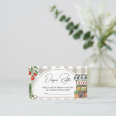 農家市場ローカルで栽培おむつラッフル エンクロージャーカード (スタンド正面)