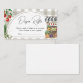 農家市場ローカルで栽培おむつラッフル エンクロージャーカード (正面/裏面)