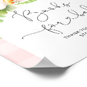 農家市場ローカルで栽培されたピンクの書籍ベビー ポスター (角)