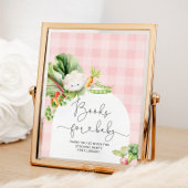 農家市場ローカルで栽培されたピンクの書籍ベビー ポスター