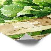 農家市場地元で育った赤ちゃんシャワーの看板 ポスター (角)