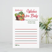 農家市場地元で育った赤ちゃんシャワーの願い (スタンド正面)