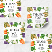 農家市場地元で育った赤ちゃんシャワー広場 スクエアシール