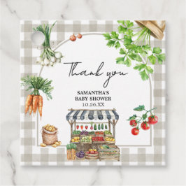 農家市場地元で育った赤ちゃんシャワー広場 フェイバータグ