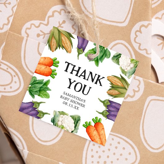 農家市場地元で育った赤ちゃんシャワー広場 フェイバータグ