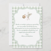 農家市場地元で育ったBohoベビーシャワー サンキューカード (裏面)