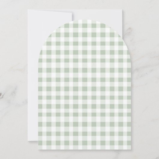 農家市場地元で育ったBohoベビーシャワー 招待状 (裏面)