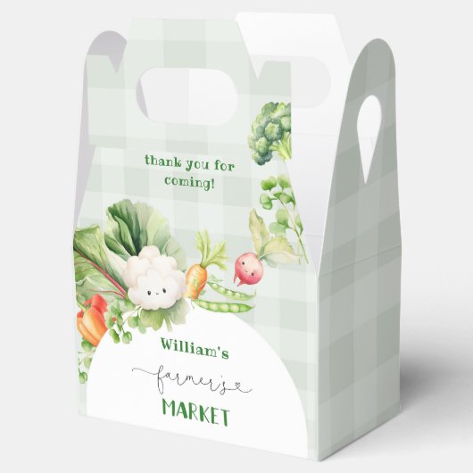 農家市場子供の誕生日パーティー フェイバーボックス (オープン)