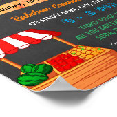 農家市場学校テンプレート ポスター (角)