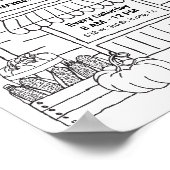 農家市場招待状農家マーケットアートコロ ポスター (角)