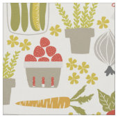 農家市場果実と野菜の織物 ファブリック (クローズアップ)