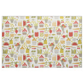 農家市場果実と野菜の織物 ファブリック (ファットクウォーター)