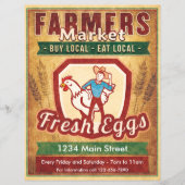 農家市場生卵 チラシ (正面)